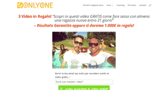 Desktop Screenshot of onlyoneitalia.com